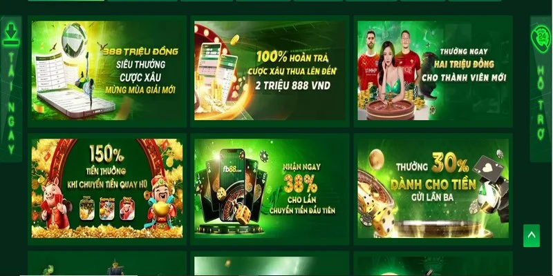 FB88 11 FB88 liên tục mang đến cho người chơi nhiều chương trình ưu đãi hấp dẫn